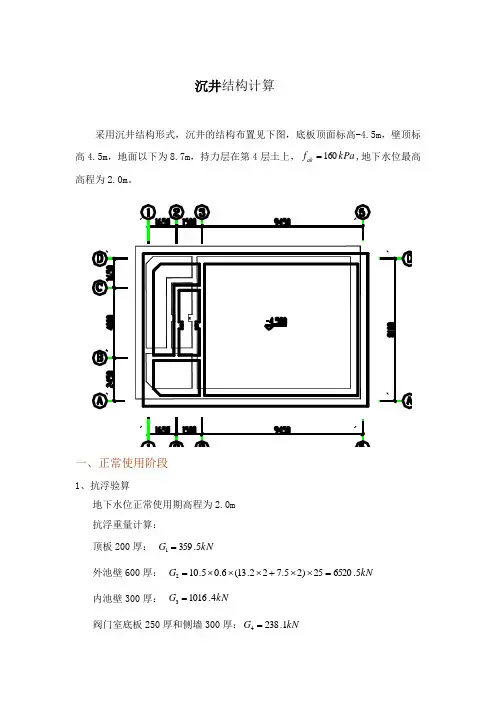 沉井计计算书