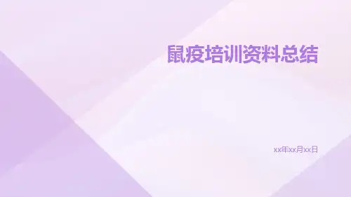 鼠疫培训资料.总结