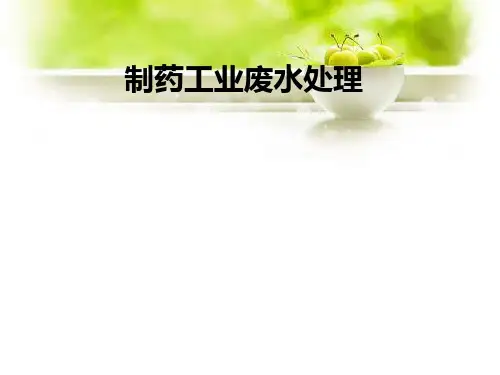 制药工业废水处理ppt课件
