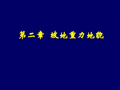 第二章 坡地重力地貌