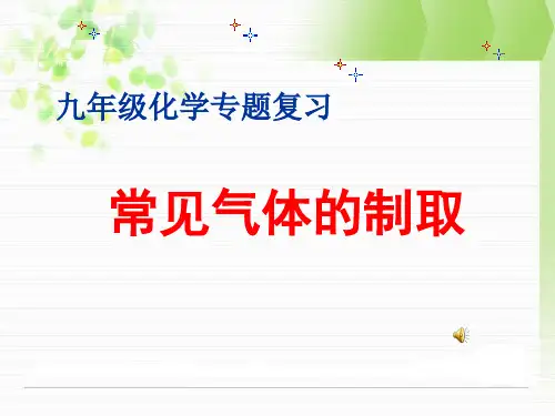 常见气体的制备.PPT课件