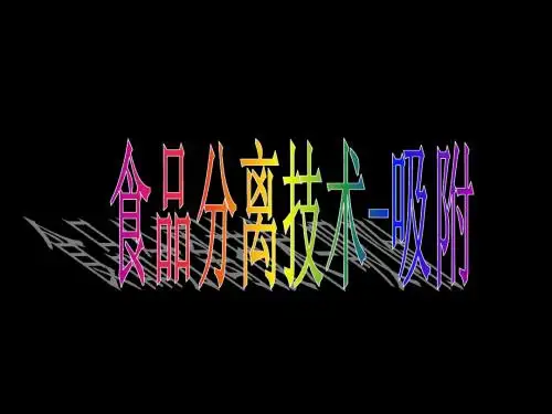 食品技术原理-吸附