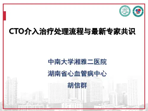 (完整)CTO介入治疗处理流程与最新专家共识精品PPT资料精品PPT资料