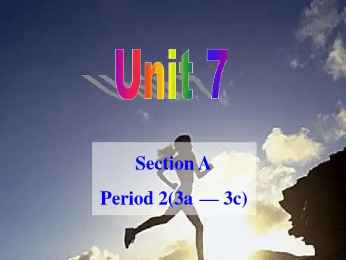 人教九年级Unit7SectionA3a 3c课件共13张