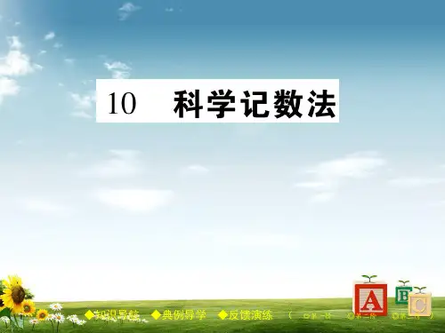 北师大版七年级数学上册课件：2.10 科学计数法 (共16张PPT)