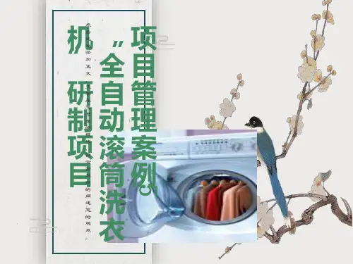 项目管理案例5全自动滚筒洗衣机研制项目