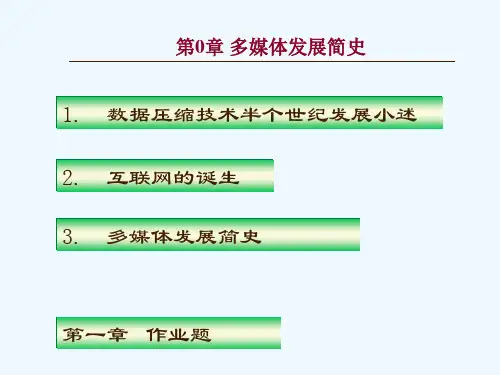 多媒体发展简史