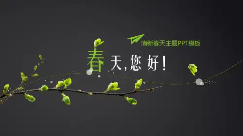 春天ppt模板