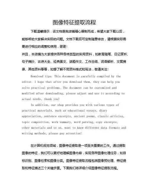 图像特征提取流程
