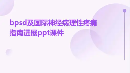 BPSD及国际神经病理性疼痛指南进展PPT课件