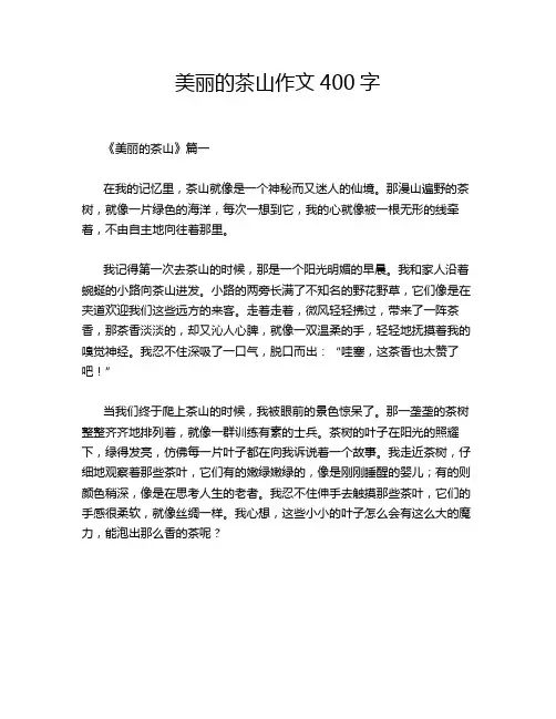美丽的茶山作文400字