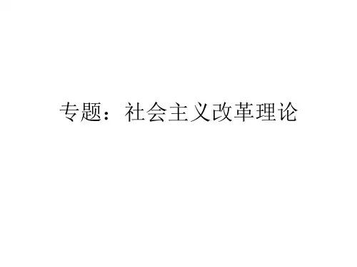 社会主义改革理论