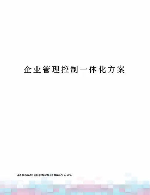 企业管理控制一体化方案