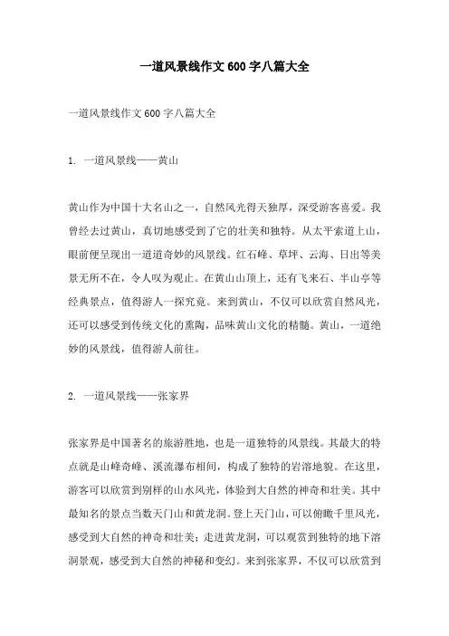 一道风景线作文600字八篇大全