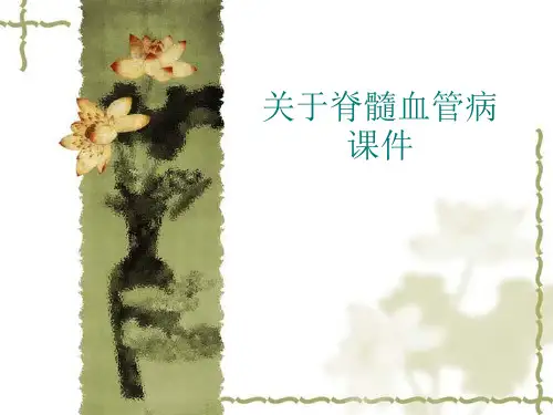 关于脊髓血管病课件课件