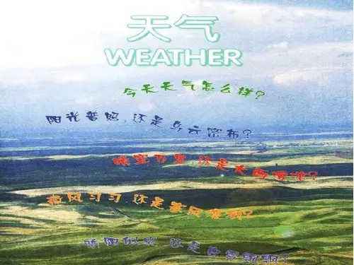 四年级下册科学课件-2.2 多样的天气 ｜冀教版  (共17张PPT)