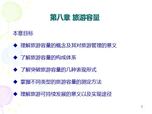 旅游容量PPT课件