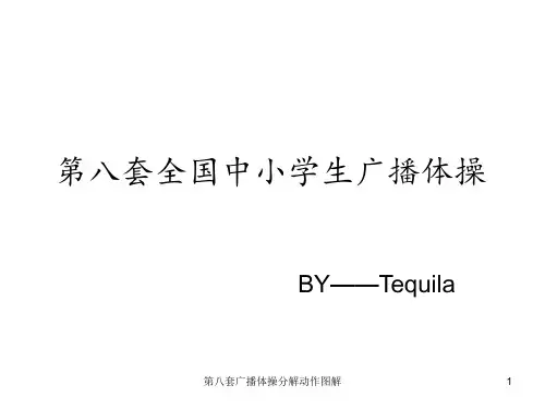 第八套广播体操分解动作图解 ppt课件