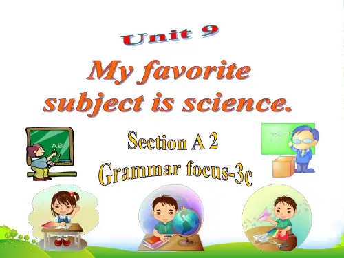 人教版七年级英语上册Unit9 Section A (grammar focus3c)
