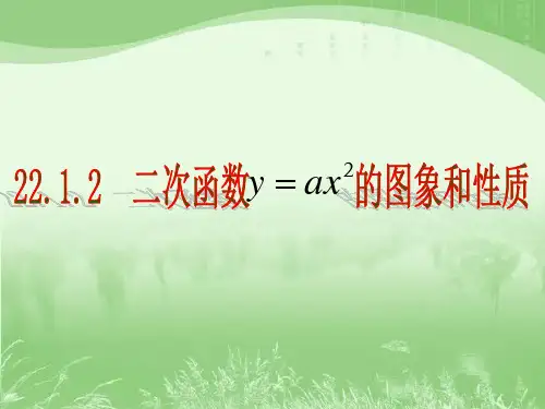 人教版九年级数学上册《二次函数的图象和性质》公开课PPT