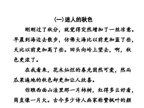 三年级上册语文课件期末专题复习课外阅读课件人教部编版