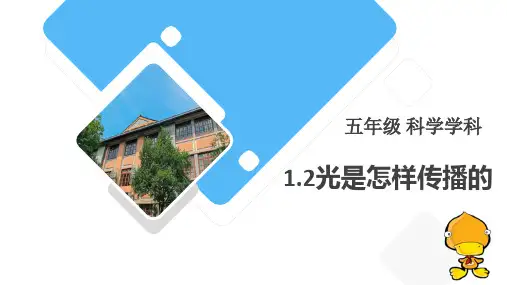 教科版五年级上册科学《光是怎样传播的》PPT说课教学课件