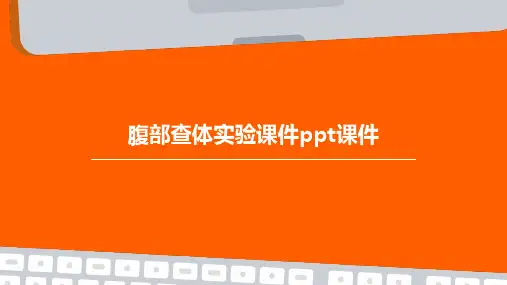 腹部查体实验课件PPT课件