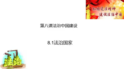 8.1法治国家-高中政治统编版(2019)必修三课件(共22张PPT)