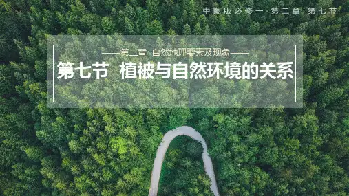 地理中图版(2019)必修第一册2.7植被与自然环境的关系(共44张ppt)