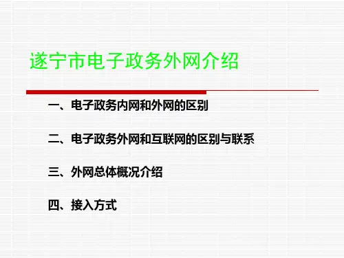 遂宁市电子政务外网介绍