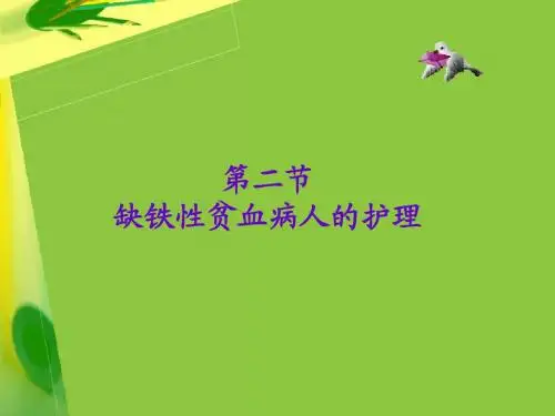缺铁性贫血病人的护理