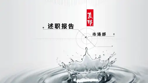 市场经理述职报告PPT