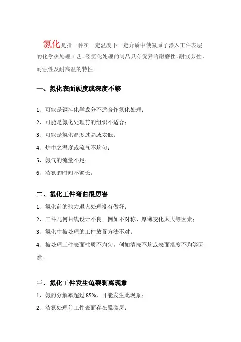 渗碳氮化的常见问题与解决措施