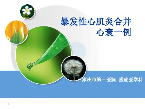 4 暴发性心肌炎病例讨论(新)