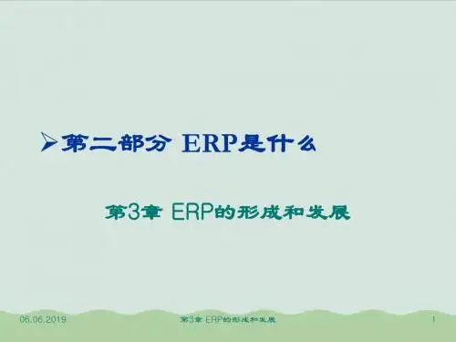 ERP的形成和发展历程课件分析PPT(共42页)