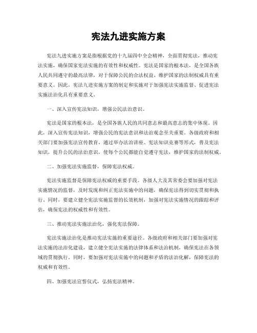 宪法九进实施方案