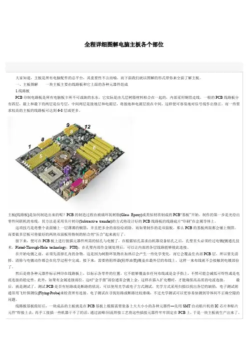 全程详细图解电脑主板各个部位