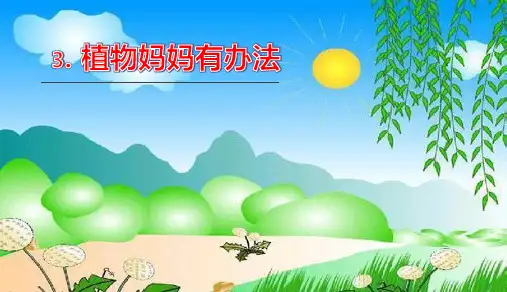 统编版二年级语文上册3.植物妈妈有办法 课件(共25张PPT)