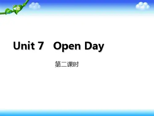 五年级下册英语课件-Unit 7《Open day》(第二课时) 牛津上海版(深圳) (共22张PPT)