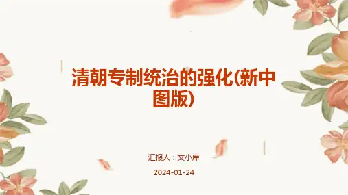 清朝专制统治的强化(新中图版)
