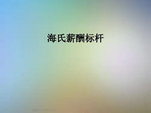 海氏薪酬标杆