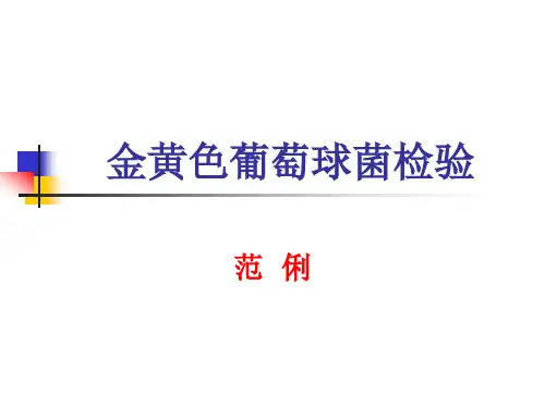 金黄色葡萄球菌检验