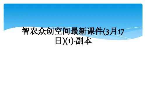 智农众创空间最新课件(3月17日)(1)-副本