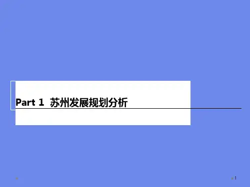 新编苏州房地产市场发展规划分析(含工业商业、写字楼园区等)精品PPT课件
