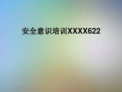 安全意识培训XXXX622