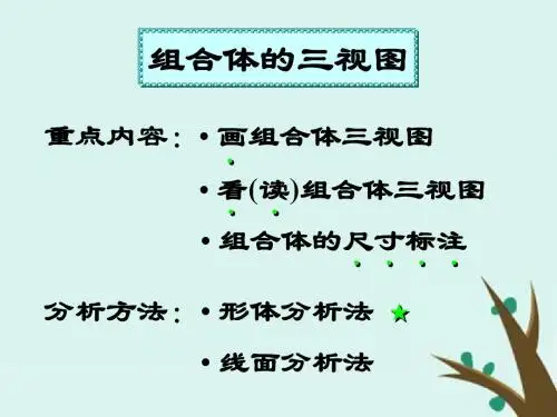 高中数学第一章立体几何初步1.3.1简单组合体的三视图课件8北师大版必修2