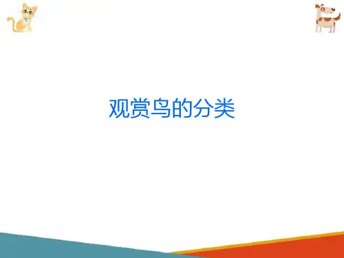 观赏鸟的饲养—观赏鸟的外形和生物学特性