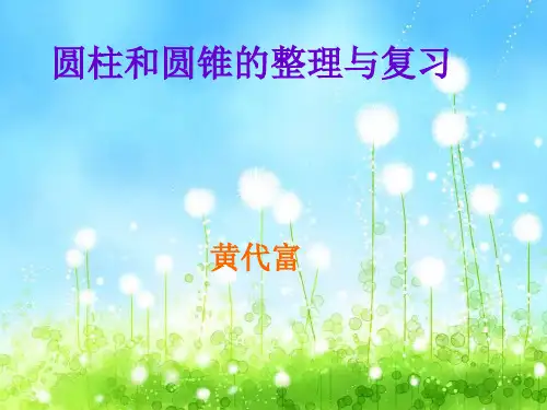 数学人教版六年级下册圆柱和圆锥的整理和复习