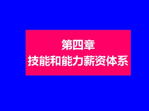 04 技能能力薪酬体系