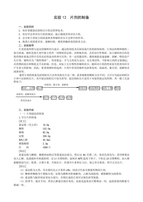 药剂学实验书